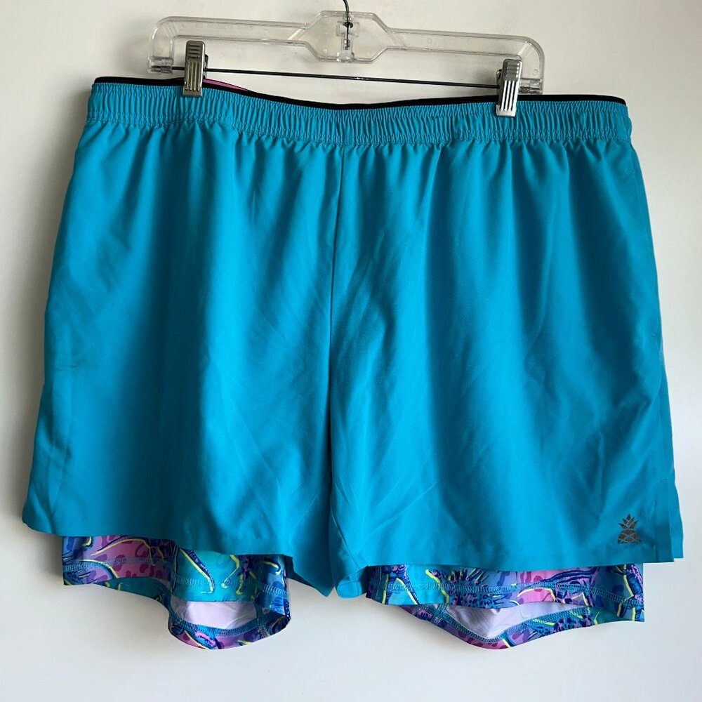 Chubbies “The Bronto Blasts” 5.5" Training Shorts Men's Size XXL Blue